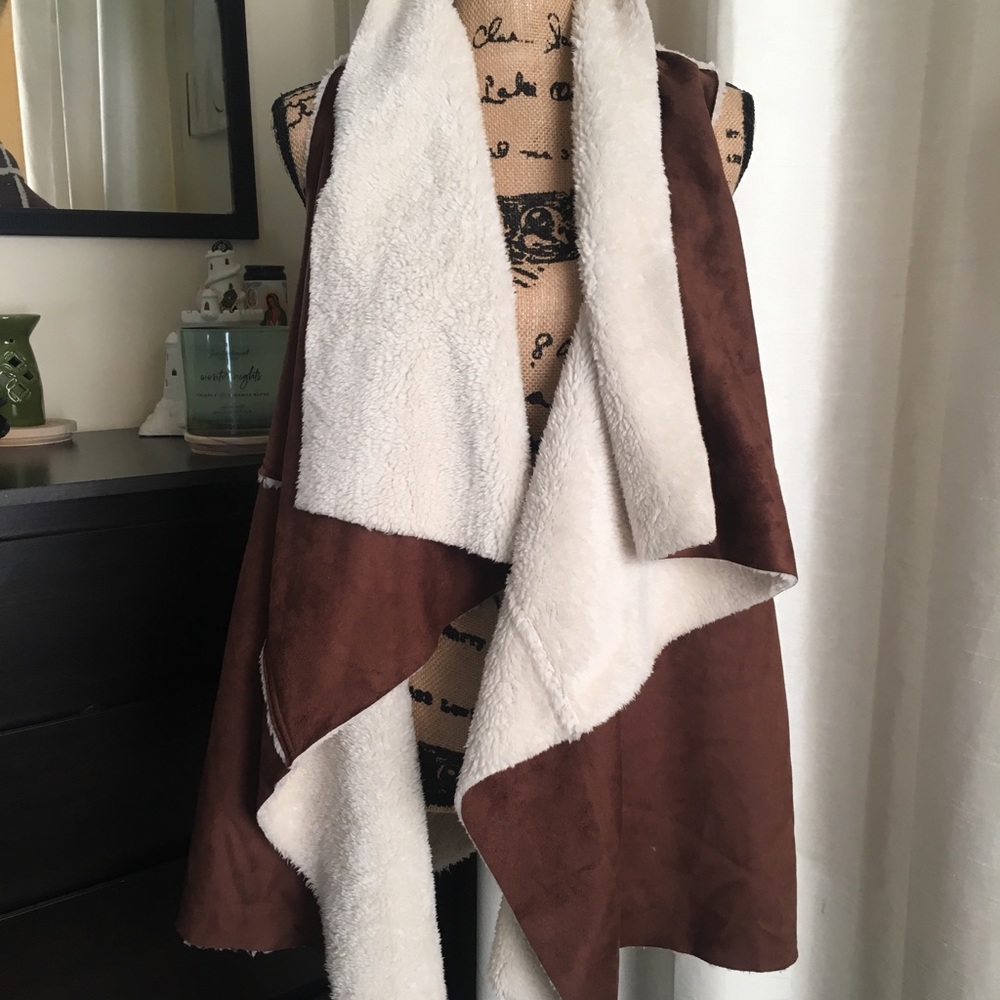 Faux Sherpa vest